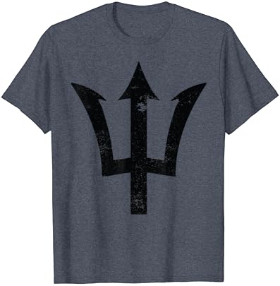 Poseidon Simbol T-Shirt Trident Grčki Bog Mitologija T-Shirt