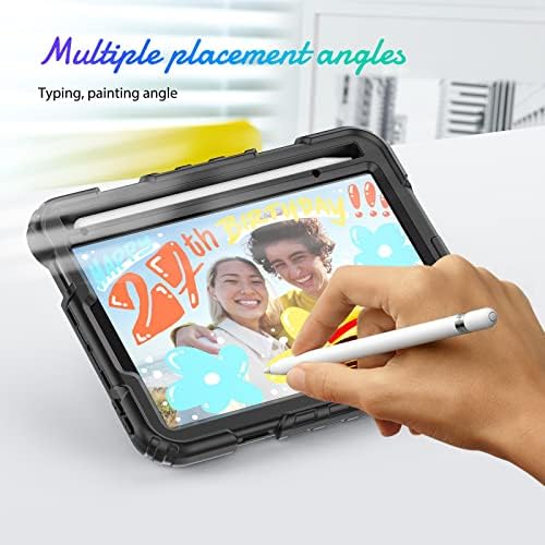 Poklopac tablet računara Kompatibilan je sa iPad mini 6/2021 TPU otporni na TPU, zaštitni poklopac w Zaslon zaslon 360 okretni stickstand