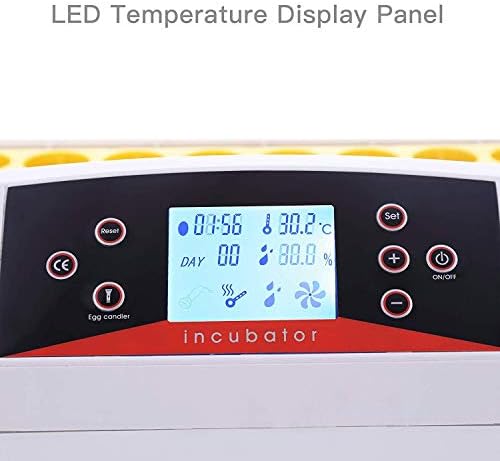 ALREMO 103234536 56 Digitalni inkubator za jaja Hatcher kontrola temperature vlažnost automatsko okretanje sa ugrađenim LED Svijećnjakom