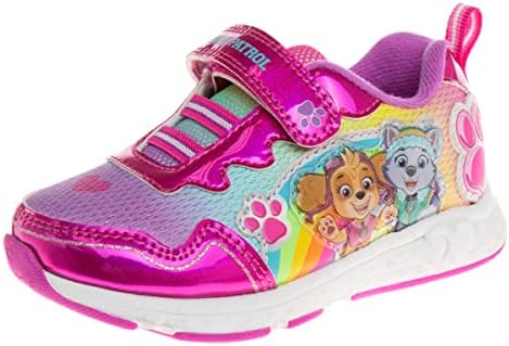 Nickelodeon cipele za djevojčice Paw Patrol-dječje patike za malu djecu-LED Skye i Everest Slip-On lagan tenis prozračne atletske