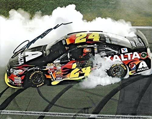 2014 Jeff Gordon Kansas 5-satna energija 400 Win Nascar potpisao je auto 8x10 FOTO COA - AUTOGREMENA NASCAR Photos