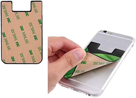 Držač telefonske kartice OCELIO za zadnju stranu telefona, kožni držač telefonske kartice, kompatibilan sa iPhoneom, Androidom i većinom