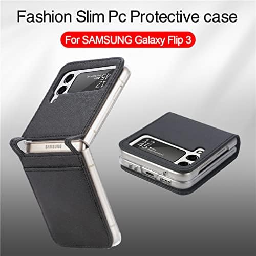 Klapber preklopna futrola za Samsung Galaxy Z Flip4 futrolu za Galaxy Z Flip 4 Premium kožnu futrolu [Ultra Slim + Slot za karticu]