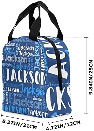 Personalizovane torbe za ručak za decu prilagođena torba za ručak sa imenom prilagođena izolovana kutija za ručak za žene deca odrasli