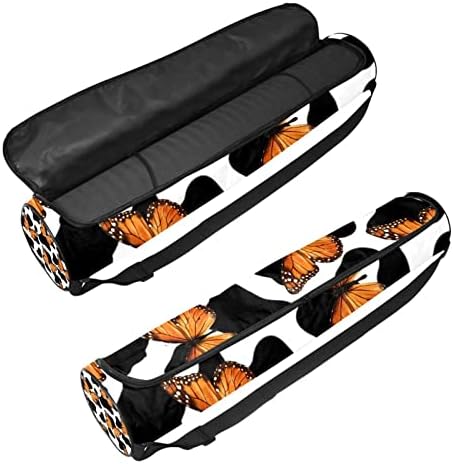 Leptiri i kravlji printovi Yoga Mat torbe sa punim patentnim zatvaračem Yoga Carry Bag za žene i muškarce, Vježba Yoga Mat Carrier