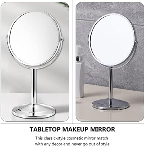 Veemoon 360 i Sided stolni stol čine ogledalo sa strane sa stepenom rotacije hod ° Up kozmetička šminka Mirroir dvostrano uvećavajuće