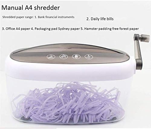 WDBBY Shredder; usitnjava do 25 listova; Kancelarijski materijal Shredder Small Letter Open A4 Plastic for Home