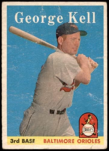 1958 TOPPS 40 George Kell Baltimore Orioles Dobar oriole