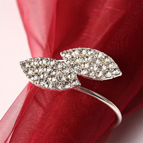 N / A 10 komada dvosobnog djetelske salvetinske prsten Diamond Hotel Set-up za venčani stol ukras ubrus prsten