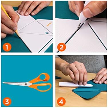 Fiskars 3D papir Gems olovka za sklapanje, std, Bijela