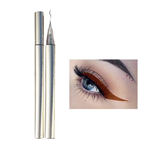 Guolarizi Eyeliner Liquid Eye Makeup Vodootporan Dugotrajan Početnik Pogodan Za Boju Berry Brown Silkworm Ljepilo Pen Flick Stick