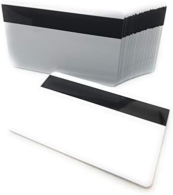 50 CR80 30mil bijele PVC plastike kredit, poklon, lične karte sa fotografijom sa Hico magnetnom trakom Mag