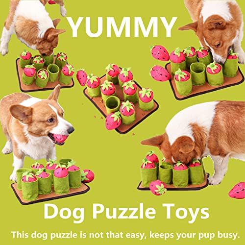 Meijiem interaktivne igračke pse-pse Puzzle igračke 3 u 1 zagonetku sa 8 škripavih jagoda