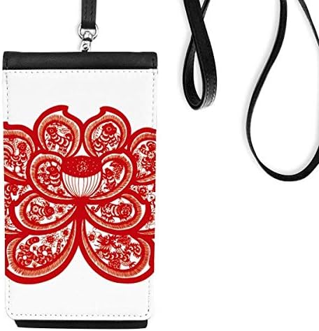 Lotus kineski horoskopski papir od cvijeta cvijet životinja novčanik torbica viseći mobilni torbica crnog džepa