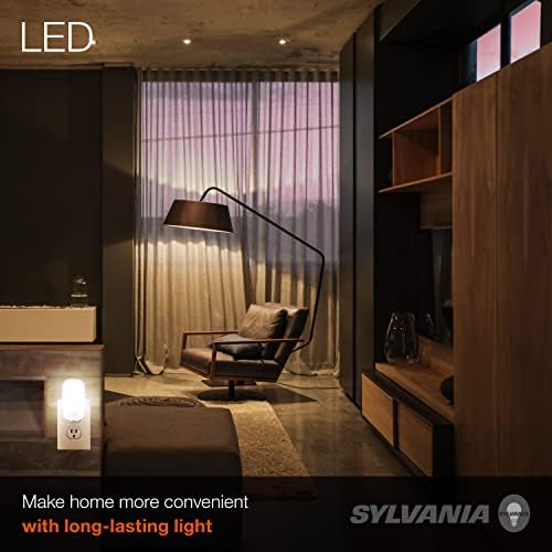 SYLVANIA LED Mini automatsko plug-in noćno svjetlo sa senzorom, aktivirano pokretom, sumrak do zore, toplo bijelo, Plug-in tip-1 pakovanje