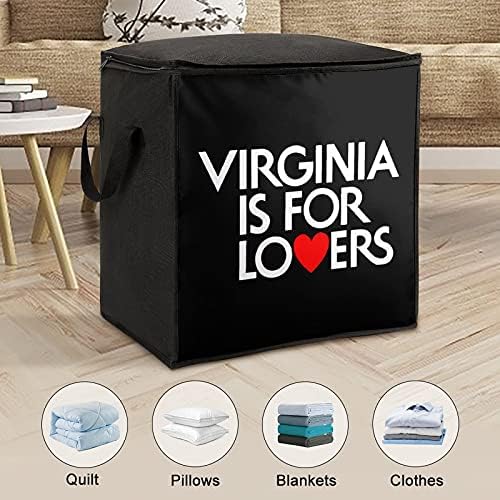 Virginia je za ljubitelje velike gariste za pohranu prekrivača Organizator patent zatvarač na vrhu za odjeću jastuk za odjeću