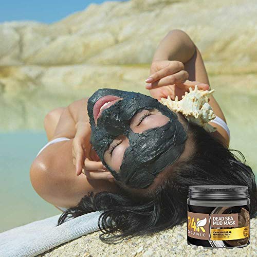 24k organska maska od blata Mrtvog mora za lice, kosu i tijelo prirodni i organski aplikator za čišćenje Duboke kože uključen