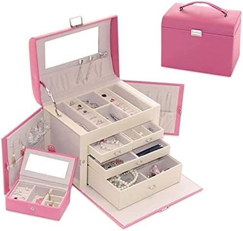 Kutija za odlaganje nakita 3 ladice Nakit Organizator Box Makeup Organizator narukvice Naušnice Kutije za odlaganje nakita Moda /