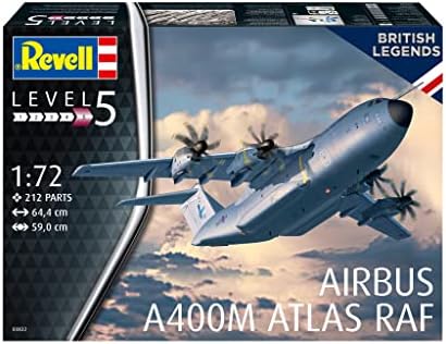 Revell RV03822 03822 Airbus A400M Atlas RAF 1: 72 komplet modela, neobojen