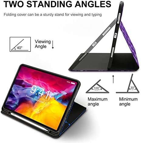 Ljubičasta Dragonfly Tablet Case Slim Flip postolje Zaštitni poklopac sa držačem olovke Kompatibilan je za iPad Pro 2020 (11in)