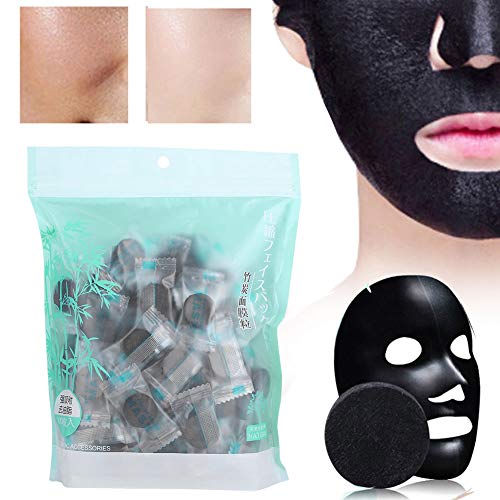 100kom / pakovanje bambusova drvena komprimirana maska za lice, jednokratna Njega kože DIY maska za lice papir, maske za umotane od