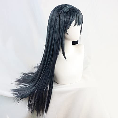 osseoca Yuki Setsuna crna duga ravna, živopisna Sintetička kosa Lolita japanski Cosplay Party prirodne ženske perike sa šiškama