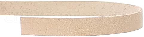 Cleverdelights 1/2 kožni remen - prirodna boja - 15 stopa - 13 mm originalna kožna traka