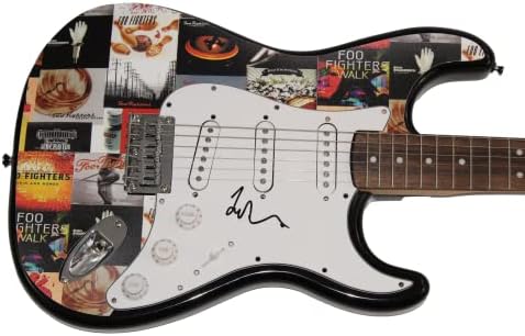 TAYLOR HAWKINS potpisao autogram u punoj veličini običaj jedinstven 1/1 FENDER STRATOCASTER električna gitara D W/ JAMES SPENCE pismo