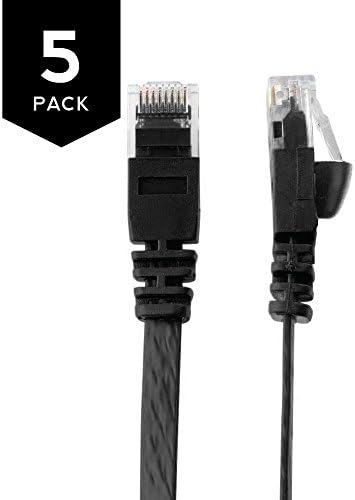 Buhbo 2 FT CAT6 ravni Ethernet mrežni kabel RJ45, crni