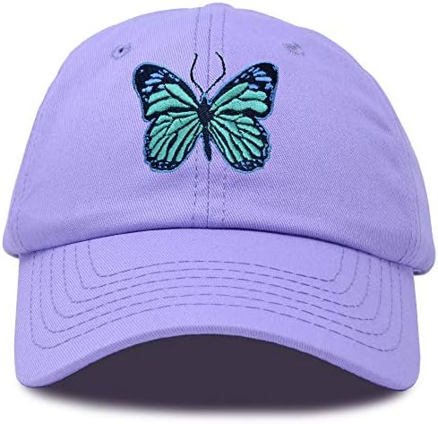 Dalix egzotični plavi leptir šešir ženski poklon vezene kape za djevojke