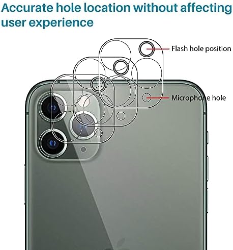 [3 pakovanje] lk zaštita sočiva kamere za iPhone 11 Pro / iPhone 11 Pro Max, HD clear kaljeno staklo za zaštitu kućišta jednostavna