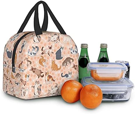 Višebojna kutija za ručak za mačke Bento torba, izolovane kutije za ručak vodootporna torba za ručak, torba za ručak za višekratnu