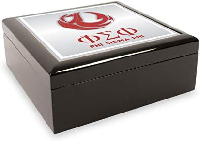 Grčkolife.store Phi Sigma Phi održava kutiju Drvena dekorativna kutija za nakit