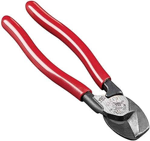 Klein Tools 63215 rezač kablova, kompaktan sa visokom polugom od 6,5 inča, kovan od američkog čelika, idealan za sečenje aluminijumskog