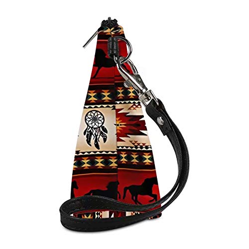 TSVAGA Crvena Astečka konjska kožna torba za šminkanje za žene modna prostrana putna vodootporna toaletna torba Comatics Accessories