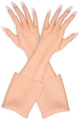 YIQI silikonska ženska rukavica s noktima realistična ruka s teksturom kože Za Drag Queen muško na žensko
