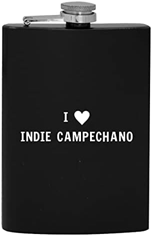 I srce volim Indie Campechano - 8oz Hip bocu za piće alkohola