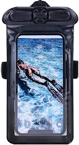 Vaxson futrola za telefon Crna, kompatibilna sa Garmin Fusion RA210 Marine Stereo 2.7 vodootporna torbica suha torba [ ne Film za