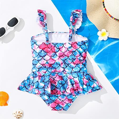 Patpat Debljine Djevojke Slatki komad kupaćih komisija Flounce Ruffle Hem Print Waimwimwim odijelo