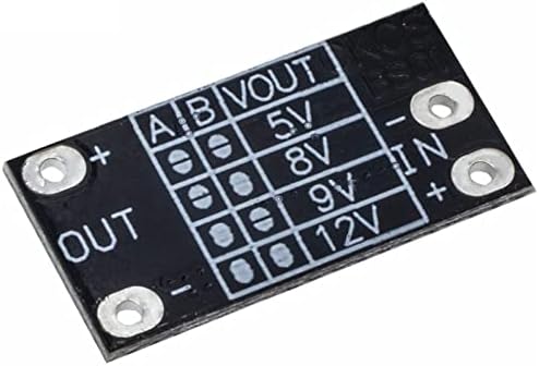Kenid 5pcs Multifunkcijski mini boost modul korak up ploča 5V / 8V / 9V / 12V 1.5A LED indikator DIY elektronski modul za napon