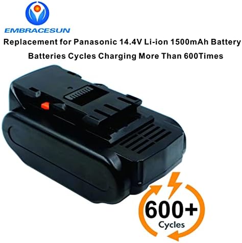 Embceun 1500mAh 18650 Prijenosni baterija Pan14.4b Li-Ion baterija 14.4V Zamjena za Panason 14.4V bateriju EY9L40B EY9L41B EY9L42B