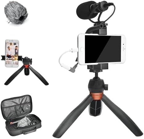 Comica CVM-VM10-K2 Pro Smartphone Video sa stativom, vanjski sačmaric, Vlogging Kit za iPhone Android tiktok Youtube Podcasting Video