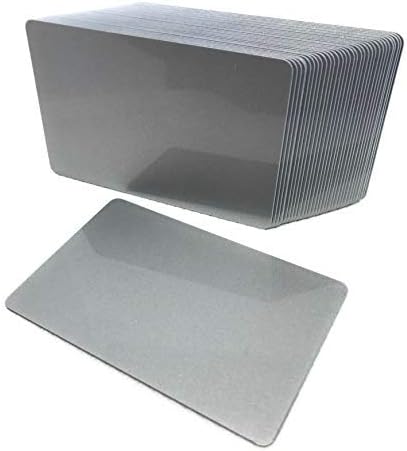 1000 CR80 30mil Srebrna PVC plastika kredit, poklon, lične karte sa fotografijom sa LoCo magnetnom trakom Mag