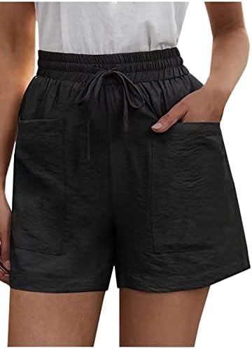 LMSXCT elastični struk casual cofy ljetne kratke hlače Ženske kratke hlače za kratke hlače sa visokim strukom Čvrsto plažne kratke