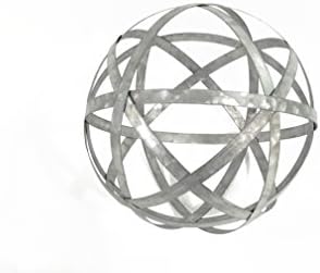 Metalna dekorativna sfera za kućni dekor - uznemireni pocinčani opseti, ručno oslikane, moderne ukrasne kuglice za dnevni boravak,