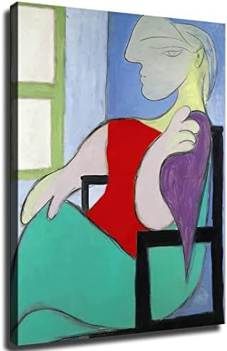 Pablo Picasso slika Žena sjedi blizu prozora slika Print platno zid Art Home Room Decor Mural-LYYUI