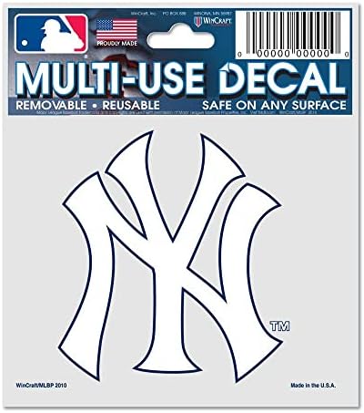 WinCraft MLB New York Yankees 84487010 Multi-upotrebljiva naljepnica, 3 x 4