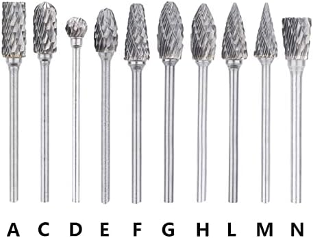 SHARRB Carbide Rotary turpija za Metal 2.35 mm dvostruko rezani Rotary Burrs Metal Milling 1set