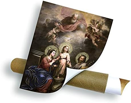 Zlatna Folija Svete Porodice - Religiozna Zidna Umjetnost Laminirani Print Neuramljeni Papir Za Plakate Dekoracija Doma Arte Diseño