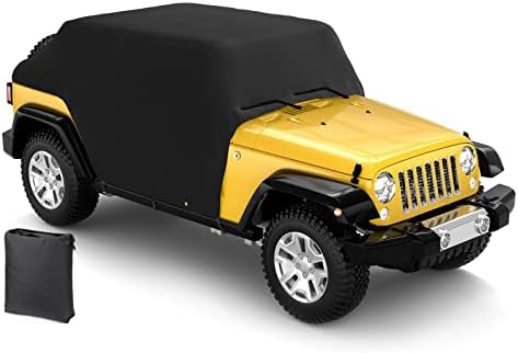 Vodootporni poklopac kabine kompatibilan sa Wrangler JK Unlimited, QMPARTS Car navlake za zaštitu od UV / kiše / sunce odgovara JKU